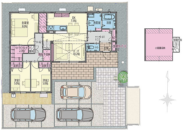 【3号地/平屋間取り図】