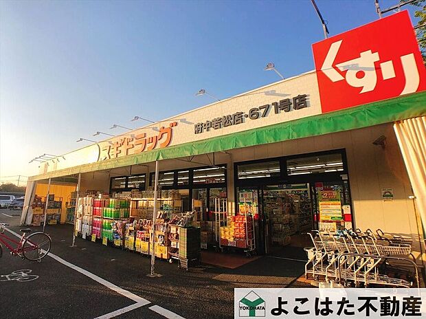 スギドラッグ府中若松店(約390m)