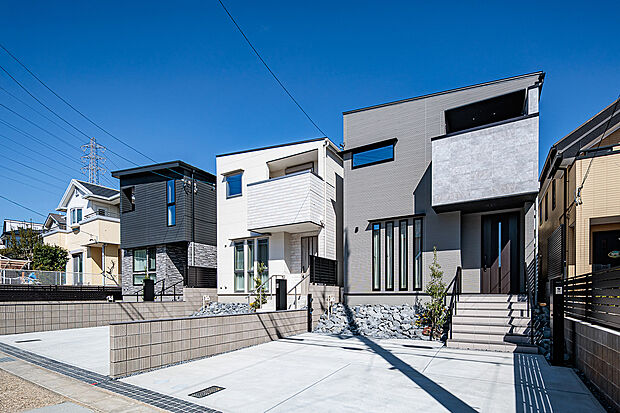 T-1(ご成約済)、T-2、T-3/外観