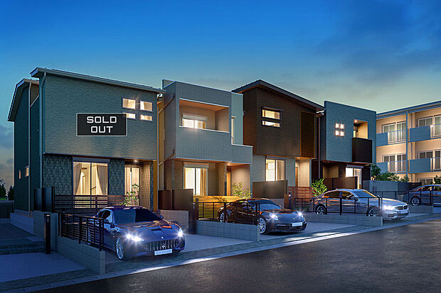 【外観完成予想図】T-5、T-6、T-7／外観完成予想図