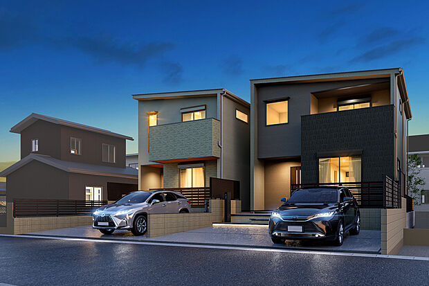 【外観完成予想図】T-1、T-2／外観完成予想図