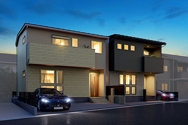 【外観完成予想図】T-1、T-2完成予想図／外観