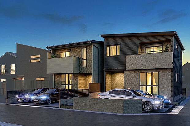 【外観完成予想図】T-1、T-2／外観