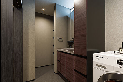 洗面脱衣室完成予想図