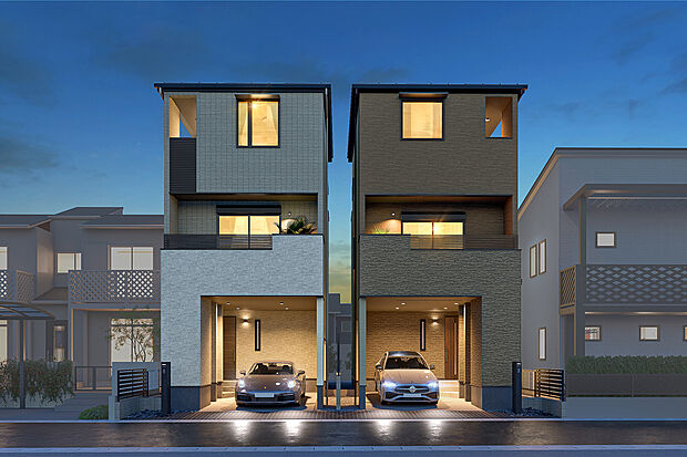 【外観完成予想図】T-1、T-2/外観完成予想図