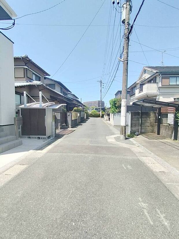 現地前面道路