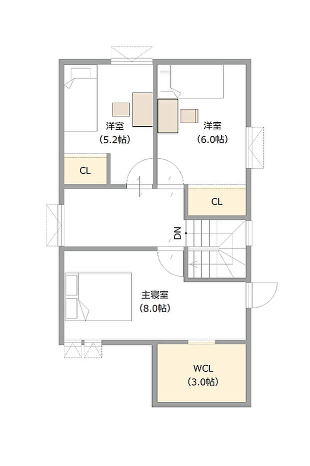【【建築プラン例】】建築面積:99.38m2
建物価格:2139 万円(税込)
※杭工事、分水工事、諸費用別途
※設計プランの参考一例であって、当該プランの採用可否は任意です。