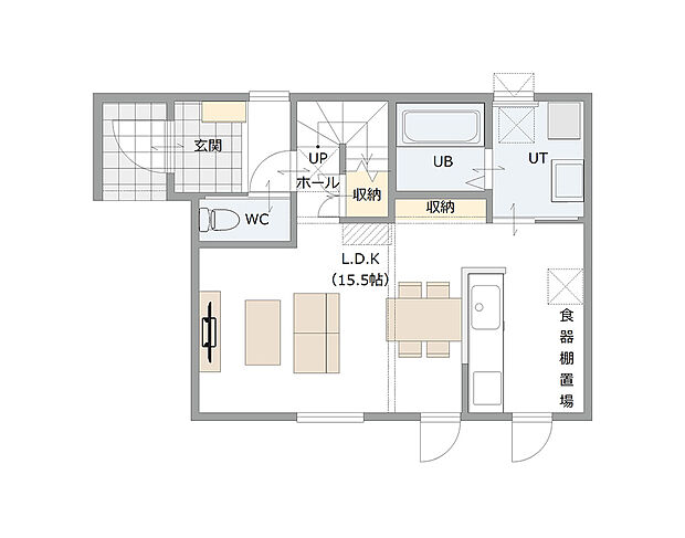 【【建築プラン例】】建築面積:89.45m2
建物価格:2071万円(税込)
※杭工事、分水工事、諸費用別途
※設計プランの参考一例であって、当該プランの採用可否は任意です。