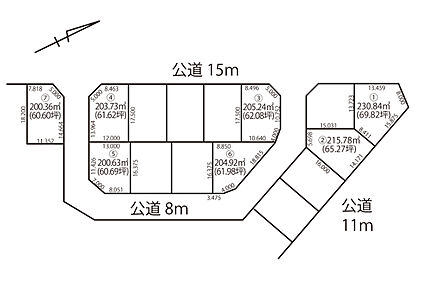 両面道路に面した風通しの良い区画。快適なお住まいが建てられそうですね。 