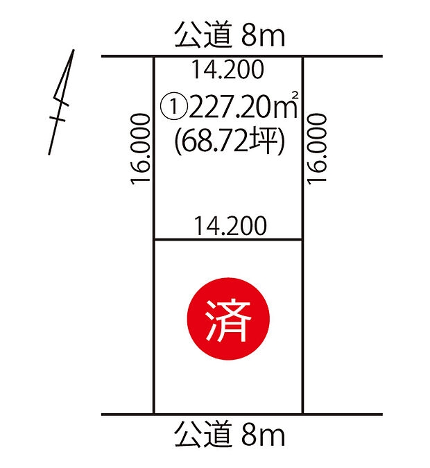 約68坪のゆとりのある広さが魅力です。快適で開放的なお住まいを実現できます。
