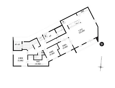 間取りは3LDK。明るさを感じやすい間取りで、ワンフロアならではの暮らしやすさも魅力です。家族の時間をゆったりお過ごしいただけます。 