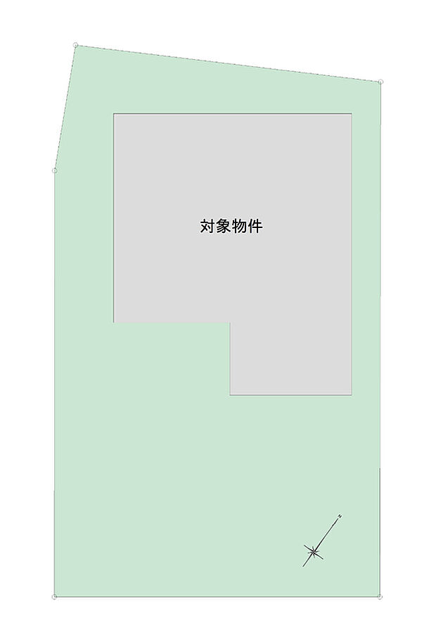 【1号地 区画図】
約51坪のゆとりある土地面積。敷地内には車種により3台分のカースペースもございます。