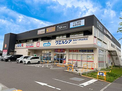 ウェルシア仙台八木山南店 850m(徒歩11分)