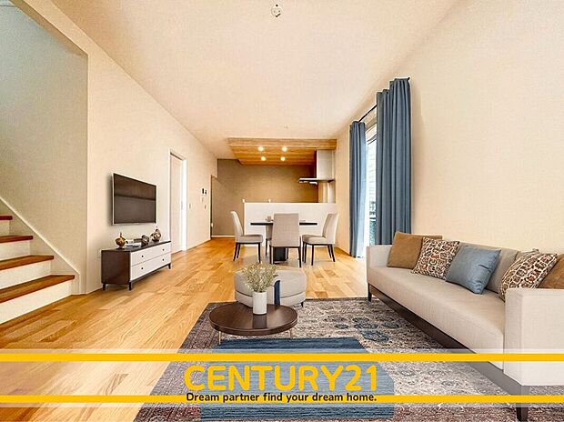 ※家具・CG加工はイメージです。販売価格等には含まれません。
■■憩いのリビング■■
リビングとダイニングの空間機能を活かし、巧みに使い分ける発想が、ライフスタイルに新しいゆとりをもたらします。