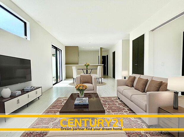 ※家具・CG加工はイメージです。販売価格等には含まれません。
■■憩いのリビング■■
リビングとダイニングの空間機能を活かし、巧みに使い分ける発想が、ライフスタイルに新しいゆとりをもたらします。