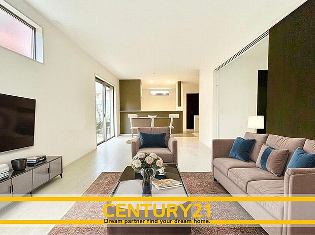 ※家具・CG加工はイメージです。販売価格等には含まれません。
■■憩いのリビング■■
リビングとダイニングの空間機能を活かし、巧みに使い分ける発想が、ライフスタイルに新しいゆとりをもたらします。～
