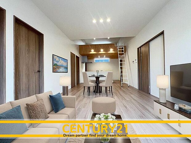 ※家具・CG加工はイメージです。販売価格等には含まれません。
■■憩いのリビング■■
リビングとダイニングの空間機能を活かし、巧みに使い分ける発想が、ライフスタイルに新しいゆとりをもたらします。