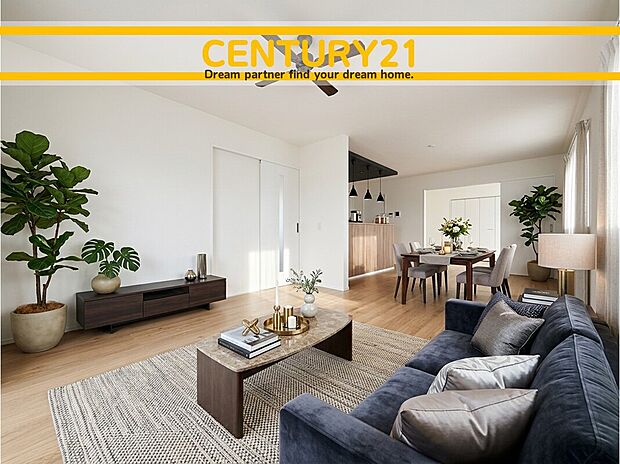 家具や壁の一部はCGで合成したものです。家具、タイル、植栽等は有償オプションになります。
■■憩いのリビング■■
リビングの空間機能を活かすことで、ライフスタイルに新しいゆとりをもたらします。