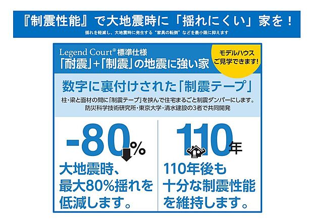 【制震テープ】建物全体の揺れを減らす制震構造