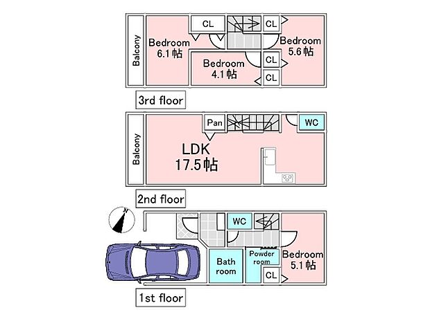 【B号棟参考プラン】建物込5380万円、土地面積56.26m2、建物面積88.49m2
期間限定!建物フリープランに付き、お客様のご要望をお聞かせください!