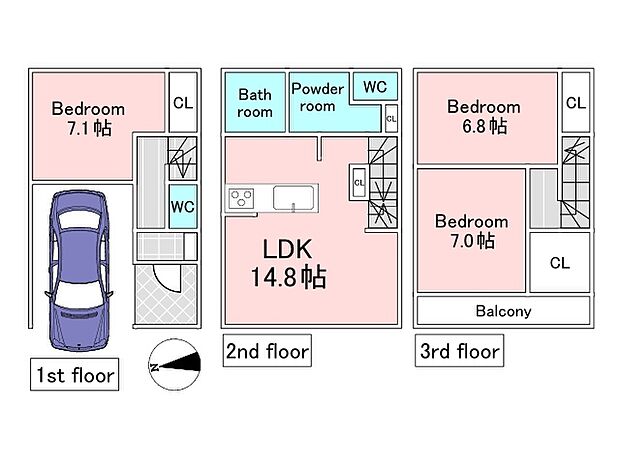 【B号棟3LDK参考プラン】建物込5480万円、土地面積55.41m2、建物面積104.74m2
期間限定!建物フリープランに付き、お客様のご要望をお聞かせください!