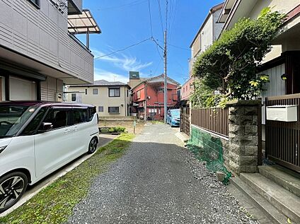 現地前面道路