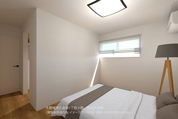 【完成予想パース 洋室】洋室1 7帖 ウォークインクローゼット