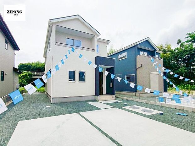 【現地外観写真】現地完成済みですので即日見学可能です♪周辺物件とともにご紹介させていただきますのでお気軽にお問い合わせください!