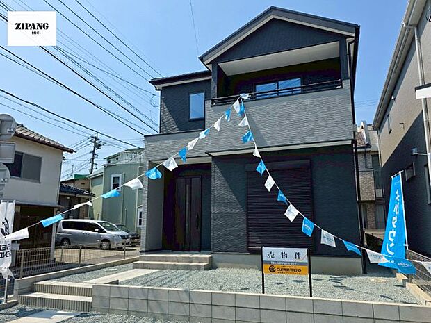 【現地外観写真】現地完成済みですので即日見学可能です♪周辺物件とともにご紹介させていただきますのでお気軽にお問い合わせください!