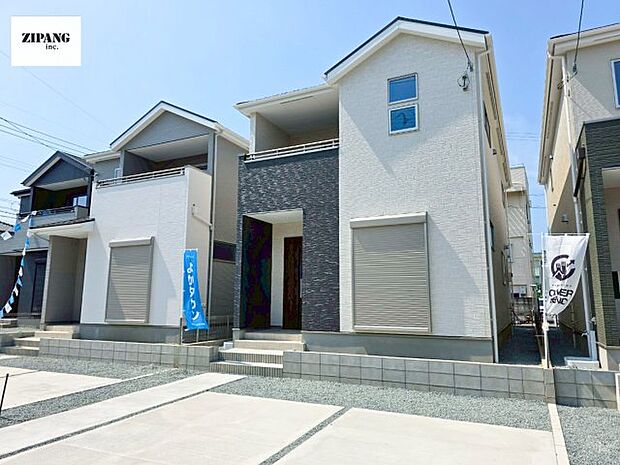 【現地外観写真】現地完成済みですので即日見学可能です♪周辺物件とともにご紹介させていただきますのでお気軽にお問い合わせください!