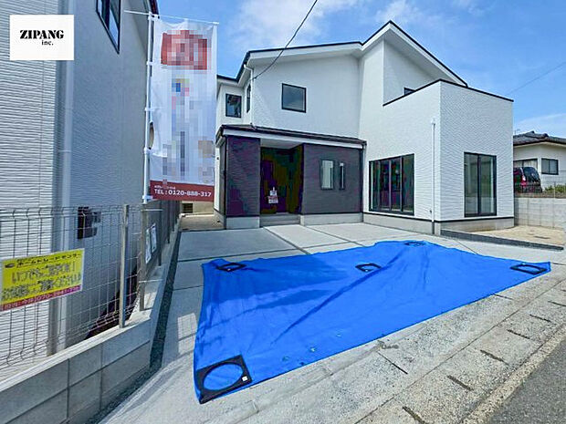 【現地外観写真】現地完成済みですので即日見学可能です♪周辺物件とともにご紹介させていただきますのでお気軽にお問い合わせください!