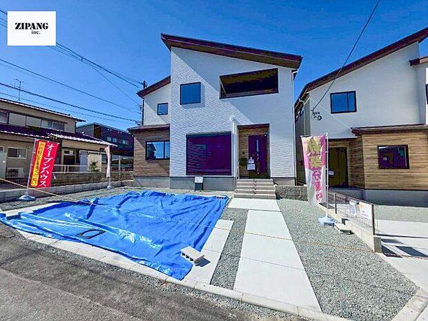 【現地外観写真】現地完成済みですので即日見学可能です♪周辺物件とともにご紹介させていただきますのでお気軽にお問い合わせください！ 