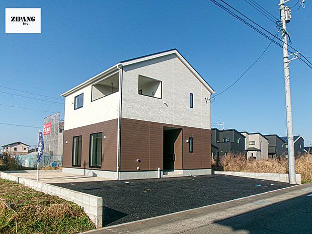 【現地外観写真】現地完成済みですので即日見学可能です♪周辺物件とともにご紹介させていただきますのでお気軽にお問い合わせください!