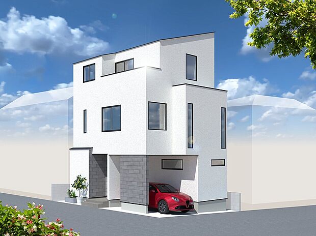 ■外観完成予想図■
※実際の建物とは異なる場合がございます。