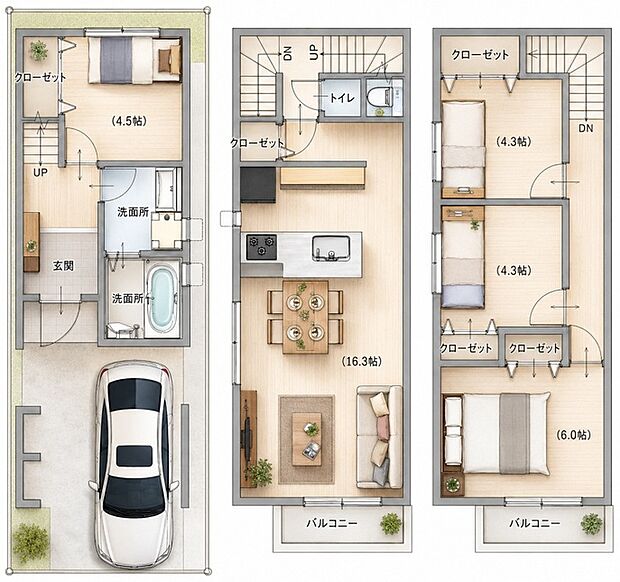 D号地 土地建物セット価格3780万円