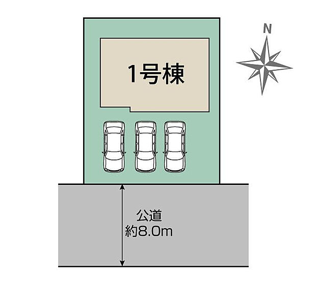 札幌市厚別区厚別東1条4丁目1棟　区画図