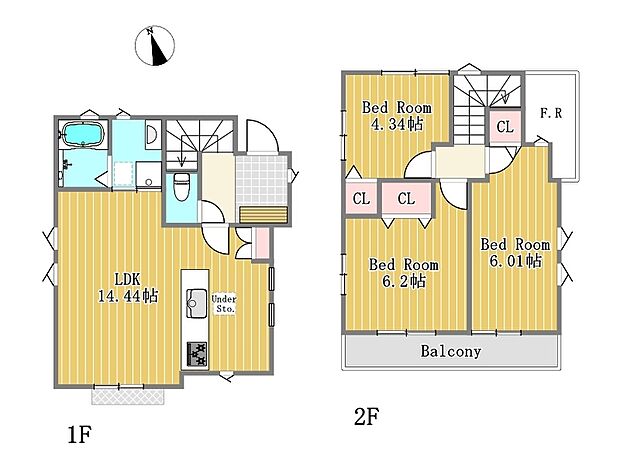 【3LDK】建物面積に備蓄倉庫部分0.41ｍ2含む