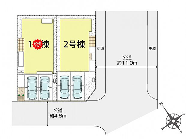 四街道市旭ケ丘4丁目3期2棟 区画図