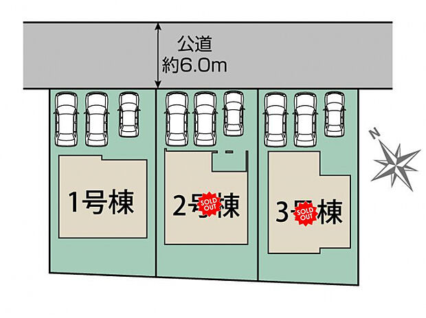 千葉市緑区誉田町1丁目3棟 区画図