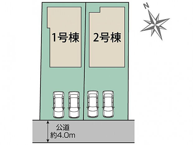 千葉市稲毛区園生町2棟 区画図