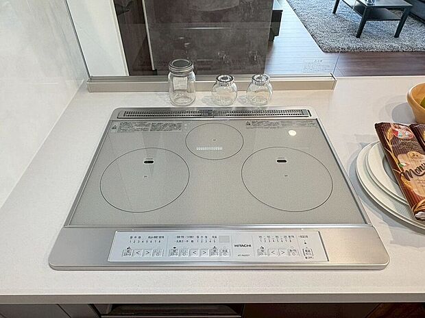 【その他設備】吹きこぼれのお掃除もお手入れも簡単♪