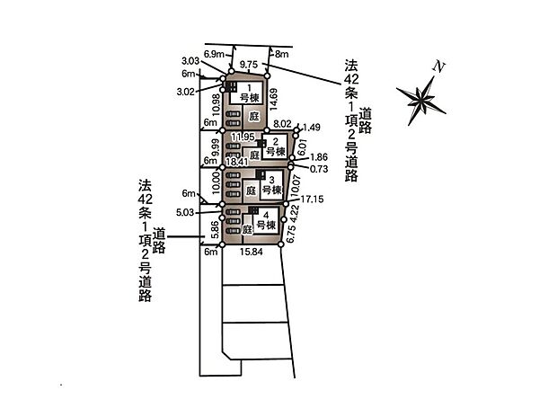 【全体区画図】※1・2・3号棟ご成約済み