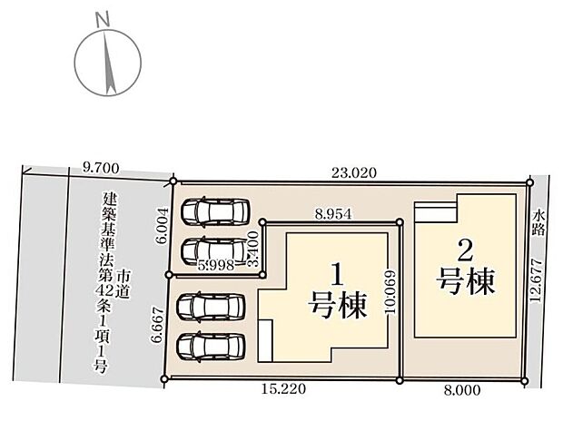 【全体区画図】※2号棟ご成約済み