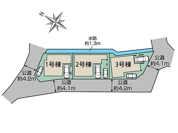 枚方市山之上2丁目3棟 区画図