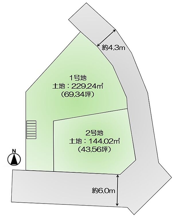 残り1区画!
敷地面積43坪以上☆
幅広いプランを検討できます!