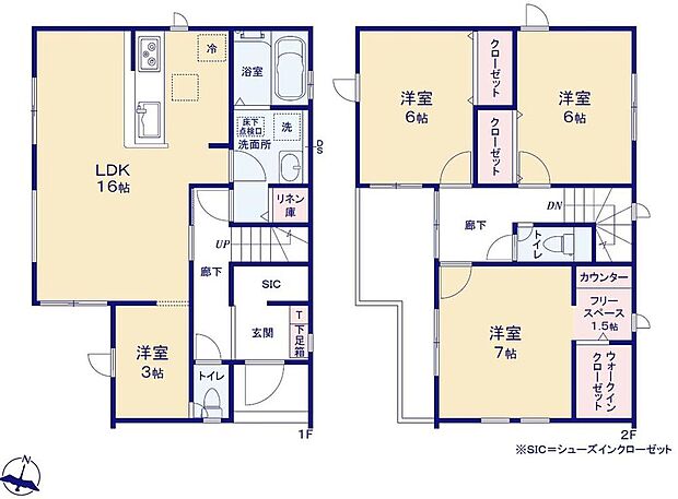 (15号棟)、3LDK、土地面積110.27m2、建物面積98.53m2