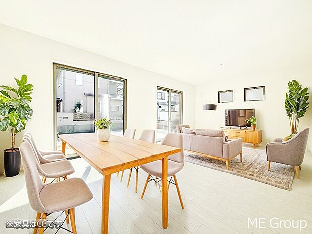 ■自然と会話が生まれる、心地よいひととき※家具はCGです  