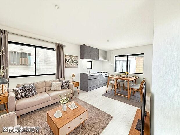 ■心落ち着く場所、ゆったり過ごせるリビング