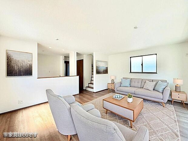 広々とした開放感あふれるリビングです