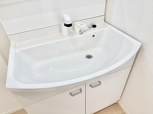 【ハンドシャワー付洗面台】■細かい部分まで洗いやすく便利なハンドシャワー付き